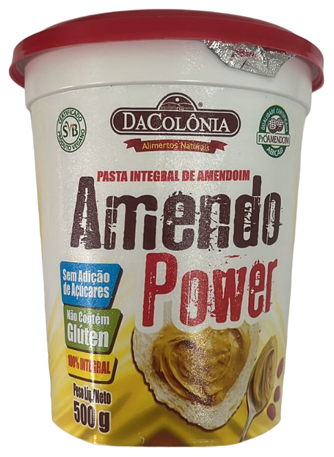 DA COLÔNIA AMENDO POWER PASTA DE AMENDOIM INTEGRAL DA COLÔNIA AMENDO POWER PASTA DE AMENDOIM INTEGRAL