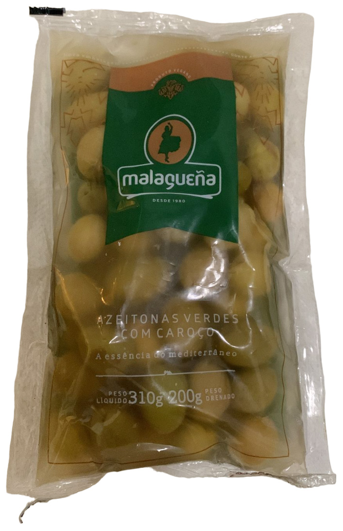 MALAGUEÑA AZEITONAS VERDES COM CAROÇO MALAGUEÑA AZEITONAS VERDES COM CAROÇO