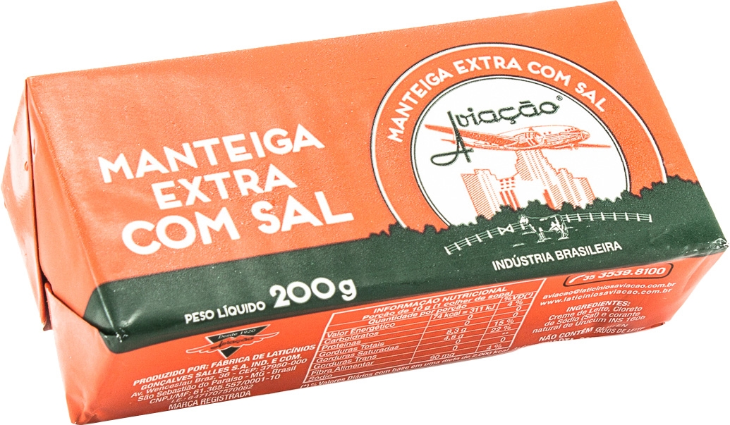 AVIAÇÃO MANTEIGA EXTRA COM SAL