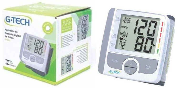 G-TECH MEDIDOR DE PRESSÃO ARTERIAL DE PULSO - GP300