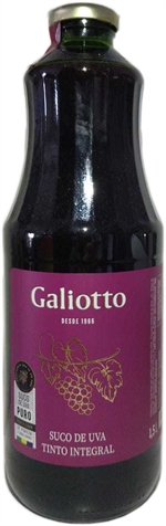 GALLIOTO SUCO DE UVA INTEGRAL | Suco de Uva Integral: resultados do teste