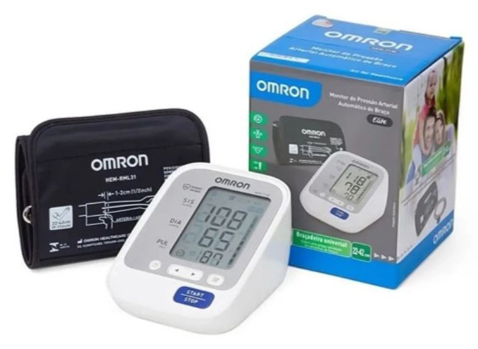 OMRON MEDIDOR DE PRESSÃO ARTERIAL DE BRAÇO - HEM-7130-BR - ELITE