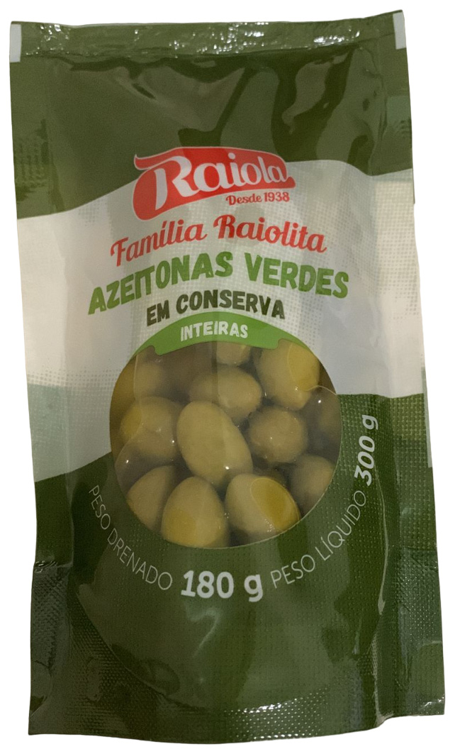 RAIOLA AZEITONAS VERDES EM CONSERVA INTEIRAS