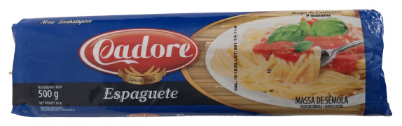 CADORE MASSA DE SÊMOLA SEM OVOS